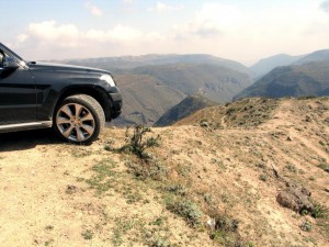 Green mountainsides of Salalah